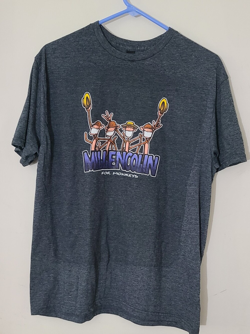 Millencolin 'For Monkeys' Graphic Tee - Heather Blue Large